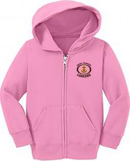 Infant/Toddler Full-Zip Hooded Sweatshirt, Candy Pink